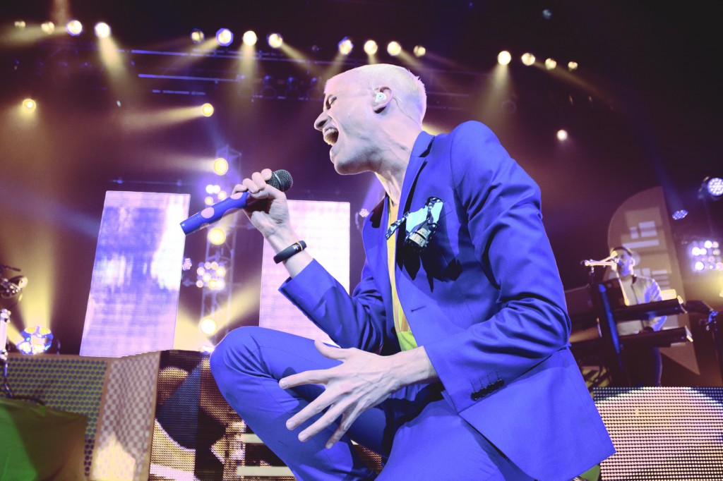 Marcelo Yates|Mercury Staff Frontman for rock band Neon Trees, Tyler Glenn crooned through fan favorites like “Everybody Talks” during the June 1 show. 
