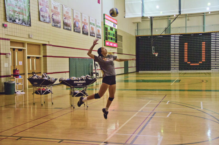 V-ball player tries out for national team