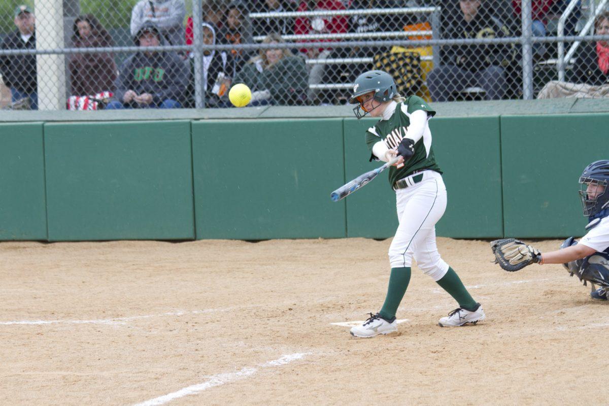 Marcelo Yates. Junior infielder Morgan Anderson drives a pitch in a game against UT Tyler on April 5. The Comets are 10-17 in ASC.