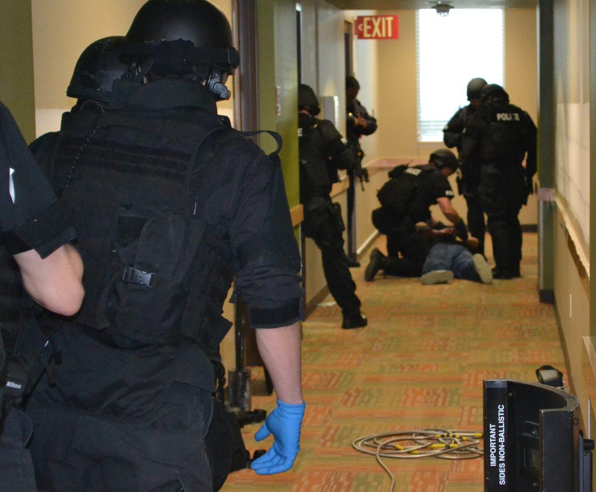 UTDPD| Courtesy
UTDPD officers train to stay up to date with UT System’s requirements.