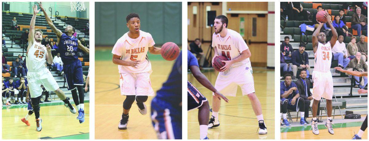 Yang Xi|Staff
Freshmen Reagan Keogh (45) and Caleb Banks (5), along with sophomore Kyle Coulter (44) and senior Rafael Farley (34) have all taken starting positions in their first year playing for the Comets.