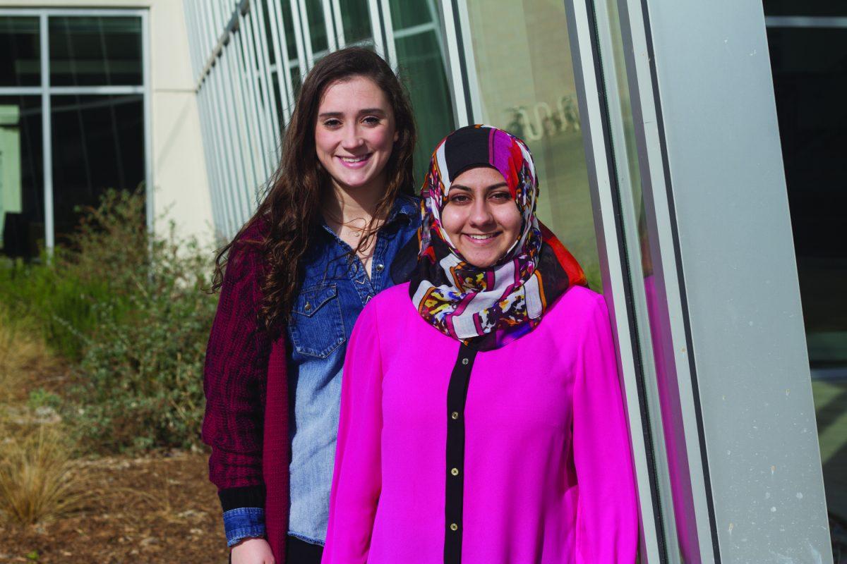 Parthasarathy S K| Staff
Mariam Allahrakha, president of Empowered Minds, and vice president Ashley Levi (left) said they hope the new club helps reduce the stigma of mental illness. Student Government will coordinate with the group to launch a mental health awareness campaign.