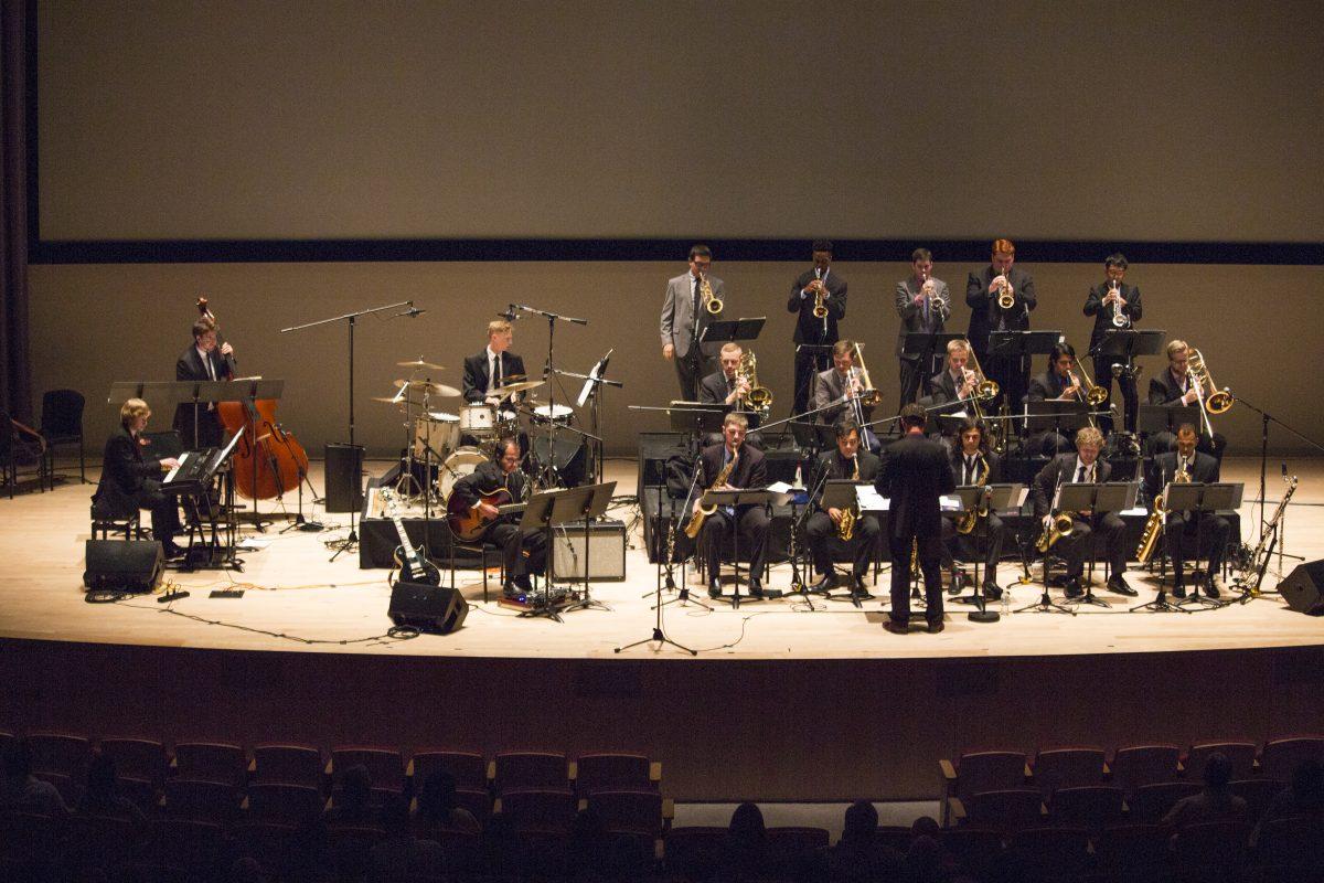 The One O'Clock Lab Band from the University of North Texas plays reguarly around the country and the world. Photo by Chris Lin | Mercury Staff.