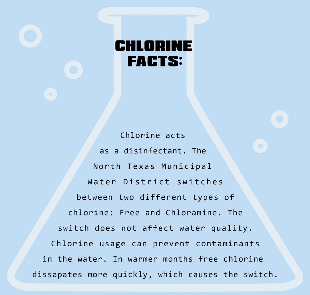 Chlorine in water part of routine maintenance THE MERCURY