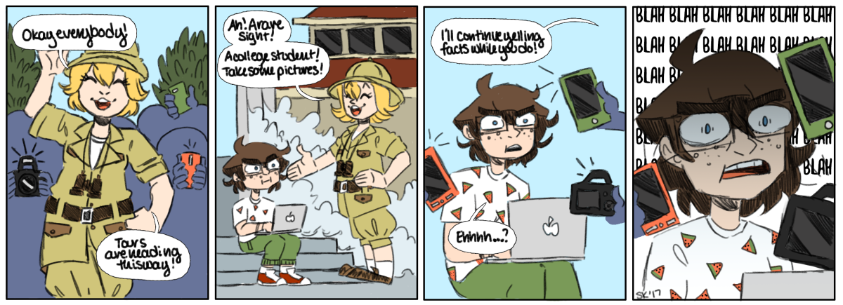 Tourist trapped