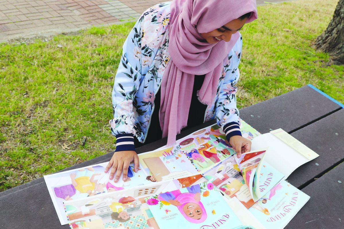 ATEC sophomore Aaliyah Jaleel began using Tumblr and Instagram to share her artwork, which caught the attention of an editorial director at a publishing company. Photo by Nikita Bantey | Mercury Staff.