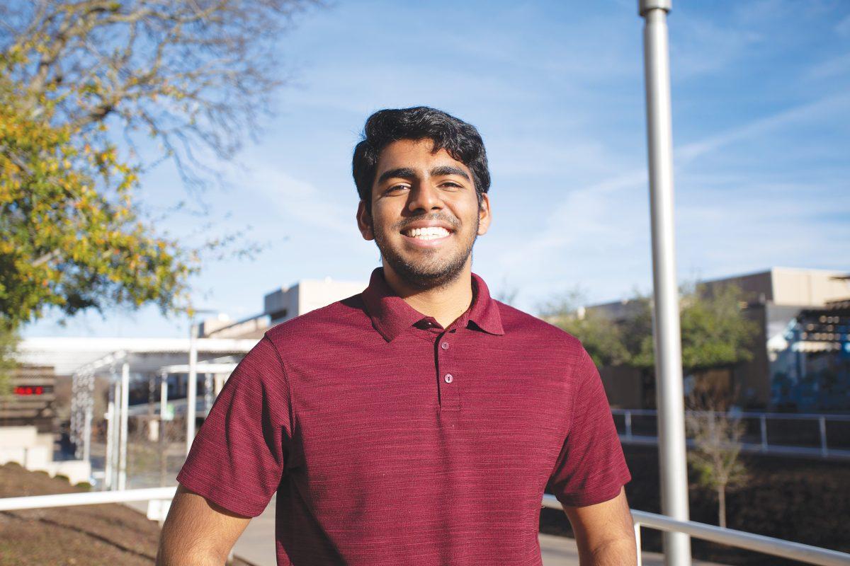 Biology alum Lokesh Nagineni will pursue a medical degree at Texas Tech University’s Health Sciences Center in El Paso. Photo by Medha Somisetty | Mercury Staff.