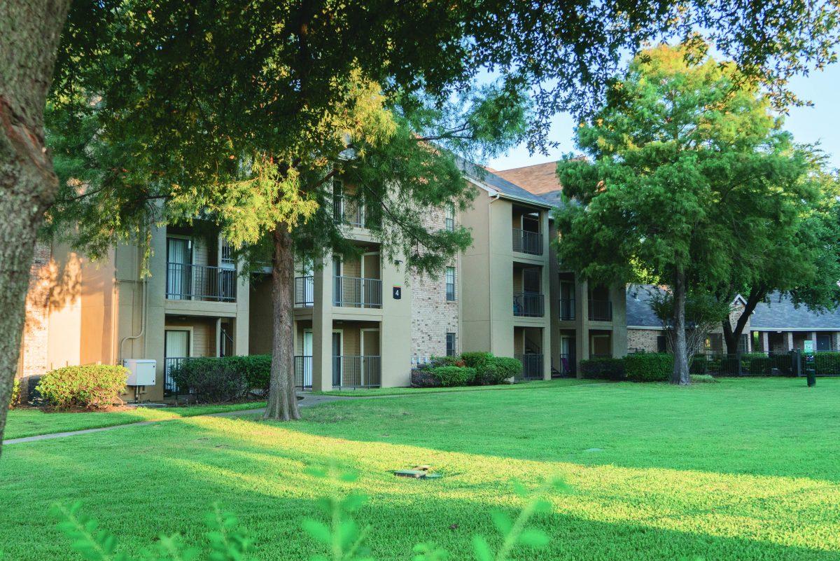 A representative for The Church of God said members of the group did not realize they could not solicit to residents of University Village apartments. Photo by Minh Nguyen | Mercury Staff