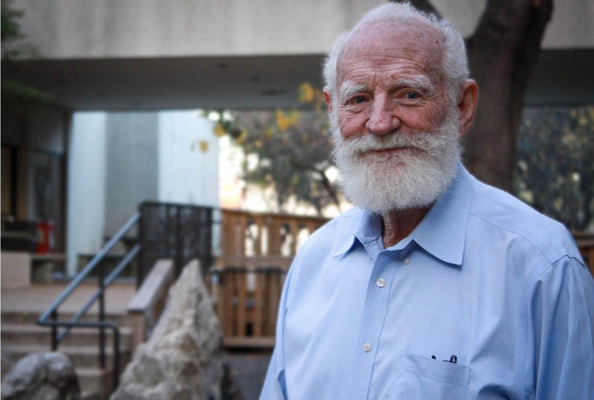 Professor Emeritus James Carter created the rock garden located between Founders North and Founders Photo Courtesy of UTD Tandem Vault