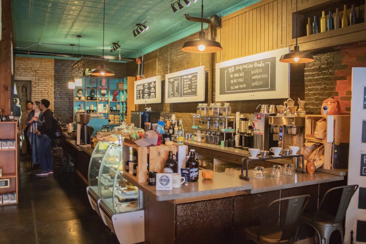 1418 Coffee House, named after the street on which it is located, serves signature and specialty drinks throughout the year. Photo by Calis Lim | Mercury Staff