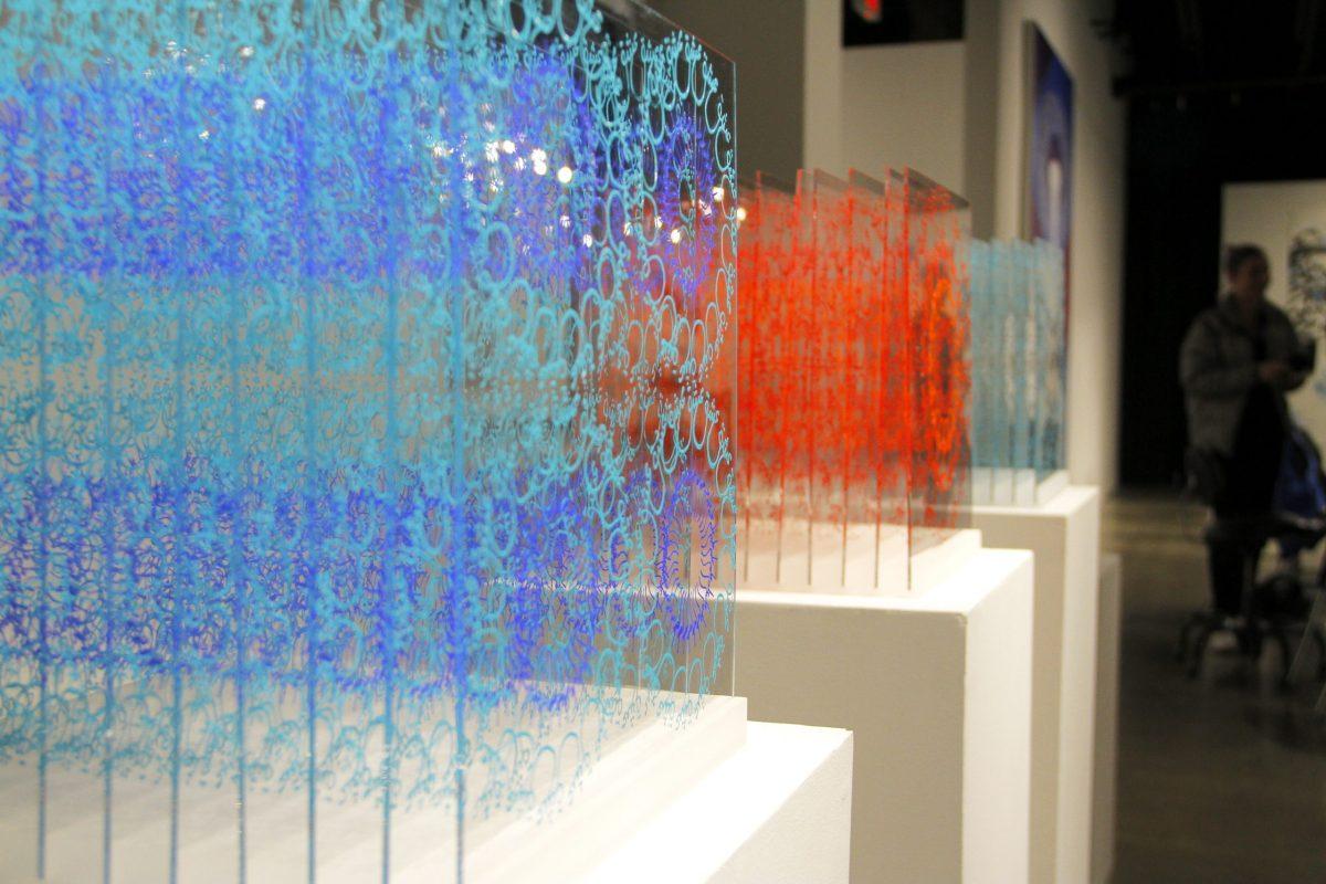 SP/N gallery's contemporary exhibition, Zarafa Unfolding, is running from Jan. 14 to Feb 15. Photo by Roshan Khichi | Mercury Staff