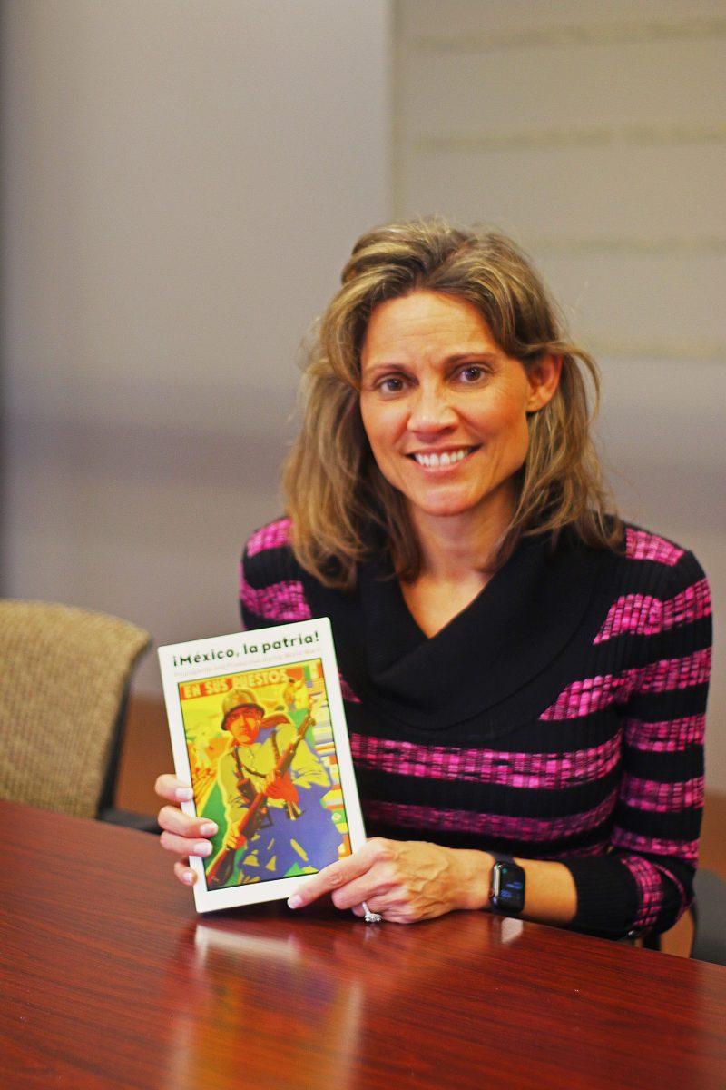 Monica Rankin, associate professor of history and director of the UTD Center for U.S.-Latin America Initiatives, read 1,000 letters from Mexican citizens regarding World War II.  Photo by Esther Mathew | Mercury Staff