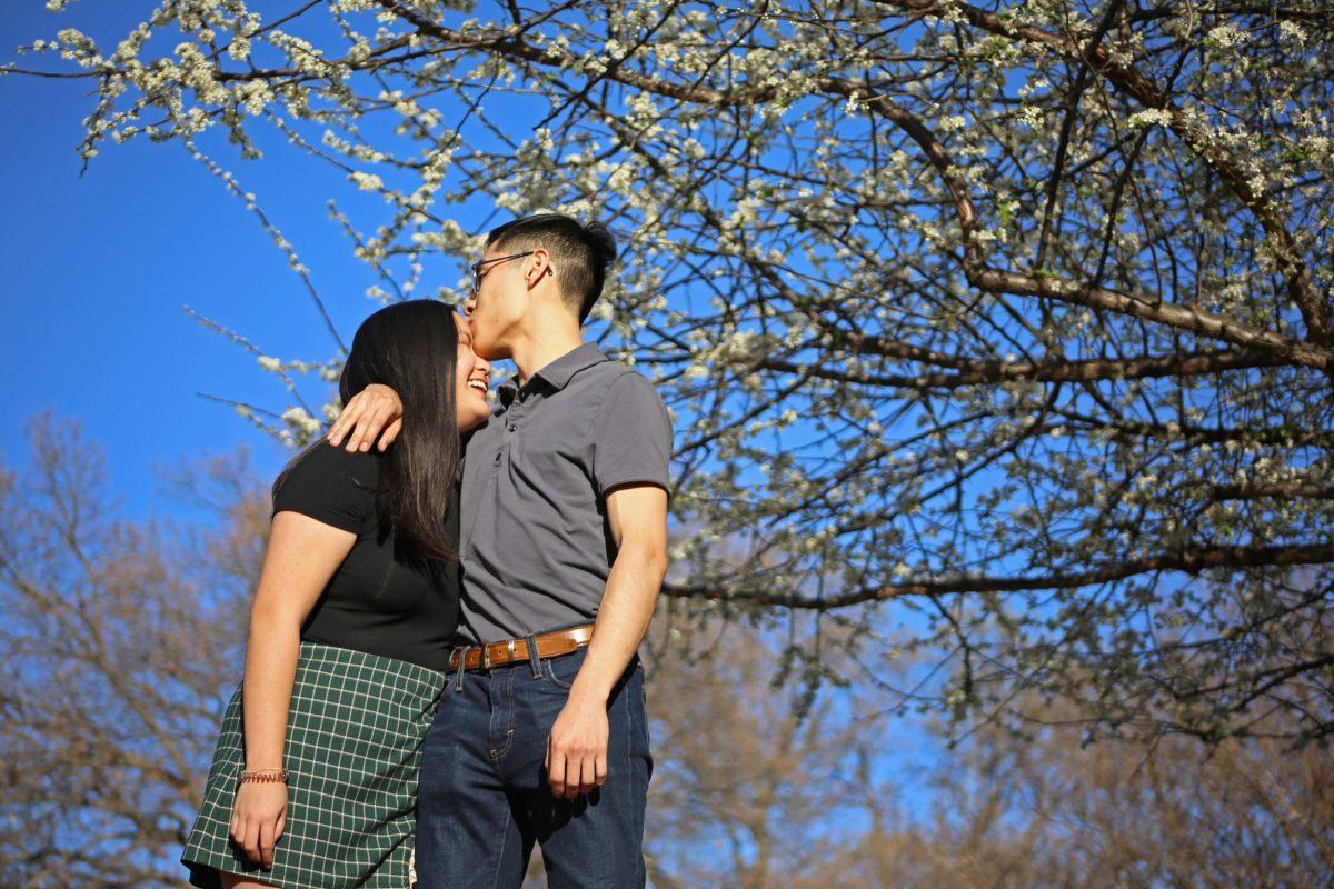 Mechanical engineering senior Janrose Samson met her boyfriend, computer science graduate student Alejandro Mestanza, on Tinder. Photo by Roshan Khichi | Mercury Staff