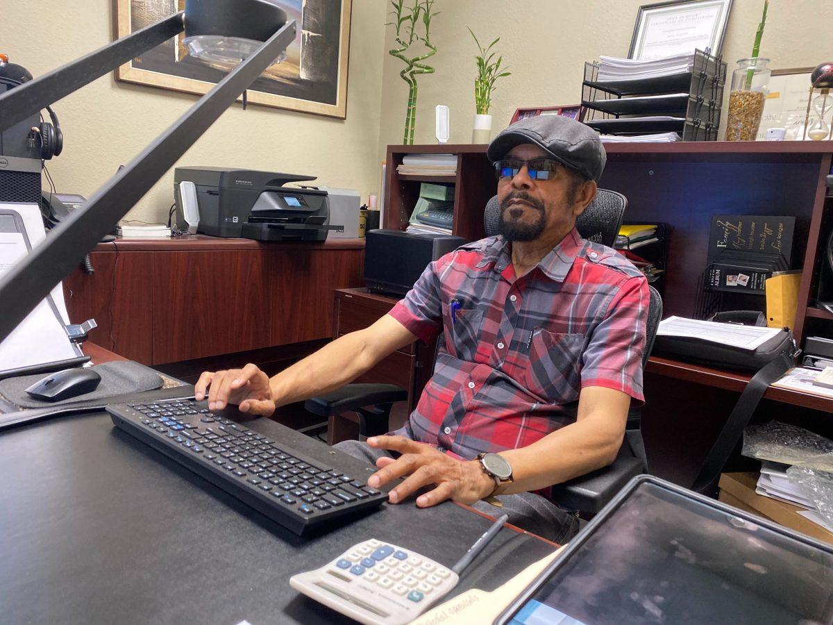 Bron Clayton helped develop UTD’s recycling program and start an ESL class for staff members. Photo Courtesy of Bron Clayton