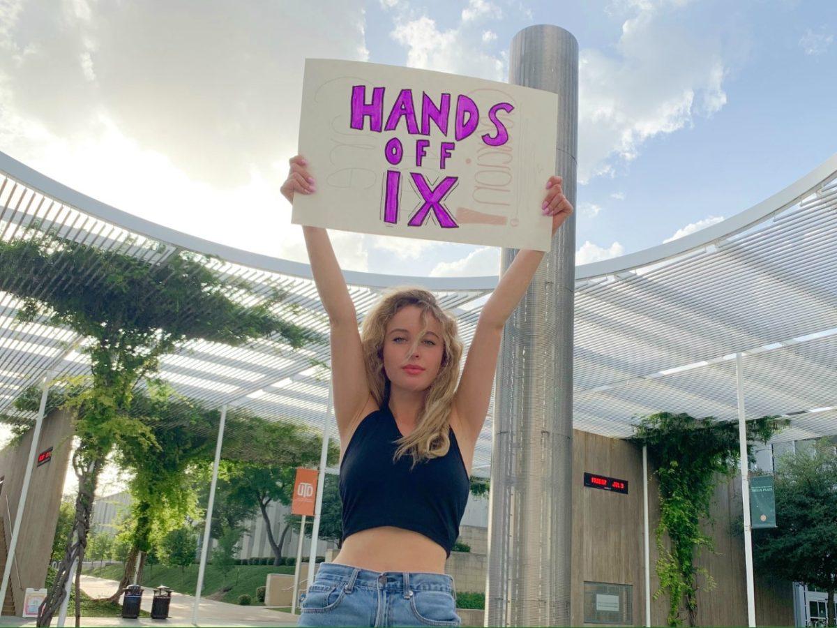 Neuroscience junior Lydia Grant is the Title IX director for the UTD chapter of Deeds Not Words