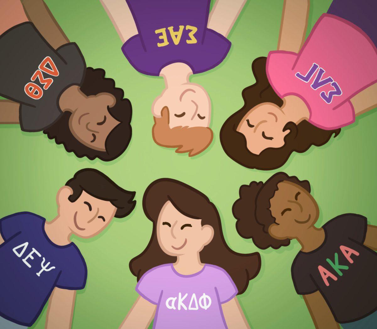 As well as CPC and IFC organizations, UTD Greek Life includes Multicultural Greek Council (MGC) and Divine 9 (D9) organizations.
Graphic by Quinn Sherer | Mercury Staff