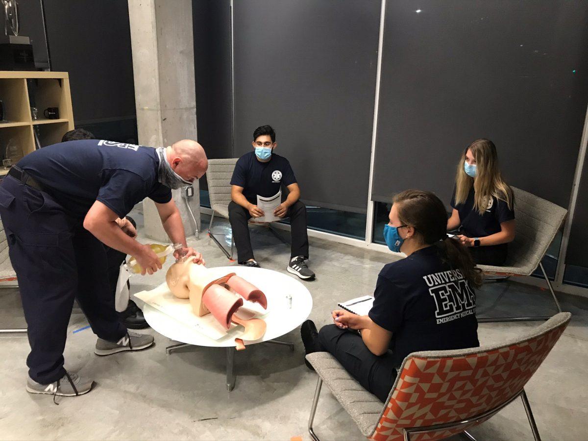 UEMR hosted an EMT training on Sept. 8 at the Blackstone Launchpad (Photo courtesy of Sheila Elliott). Photo Courtesy of Shelia Elliot
