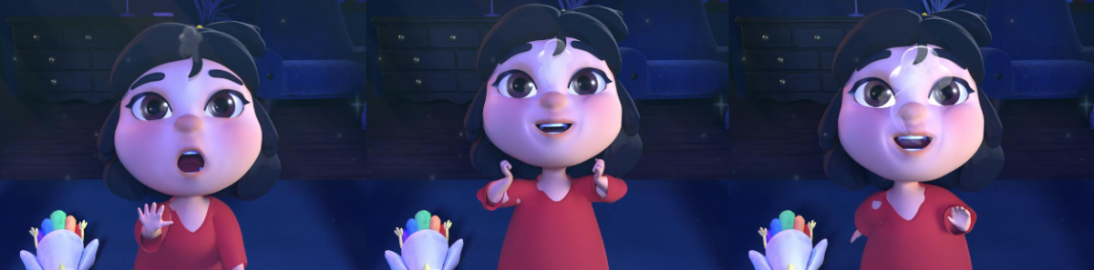The short animation follows a little girl named Hannah as she waits for someone to arrive. (Photo courtesy of ATEC Animation Lab).
