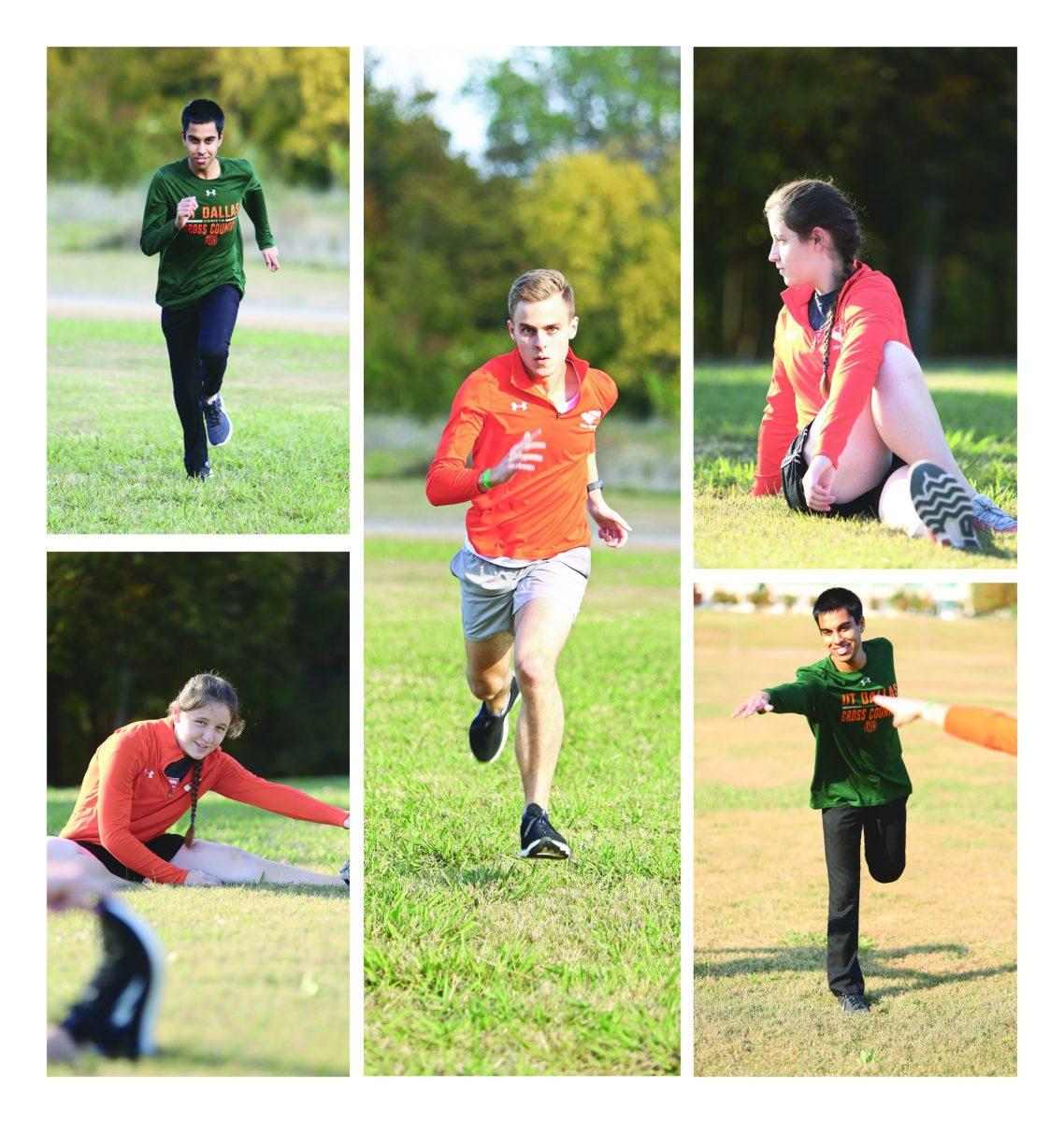 Pictured upper left/bottom right: computer science freshman Yash Hooda. Pictured bottom left/upper right: computer science freshman Jocelyn Heckenkamp. Pictured center: mathematics senior Christian Kondor. Photo by Roshan Khichi | Mercury Staff