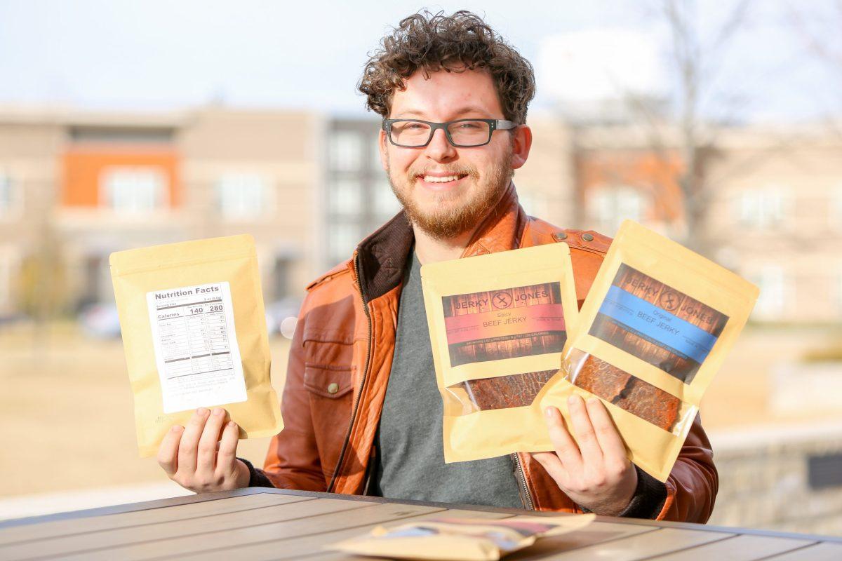 Jones first started making and selling beef jerky to family and friends when he was in high school. Photo by Roshan Khichi | Mercury Staff