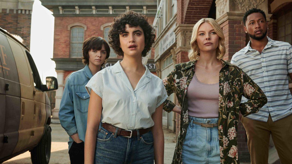 From left to right, Elsie Fisher and Sarah Yarkin star in new TCM film alongside supporting cast Nell Hudson and Jacob Latimore. | Photo courtesy of Netflix
