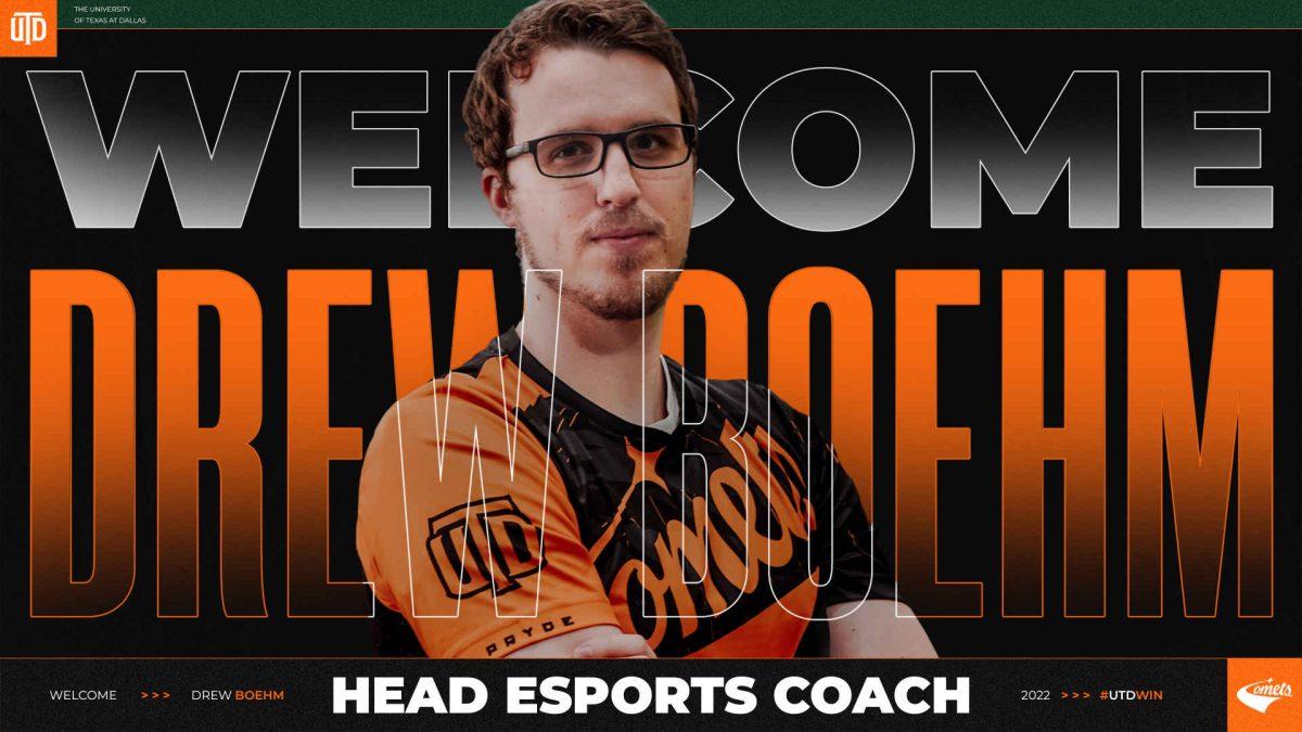 Boehm was officially announced as the new Head Coach in a press release by UTD Esports on Tuesday, Feb. 1. | Photo courtesy of UTD Esports