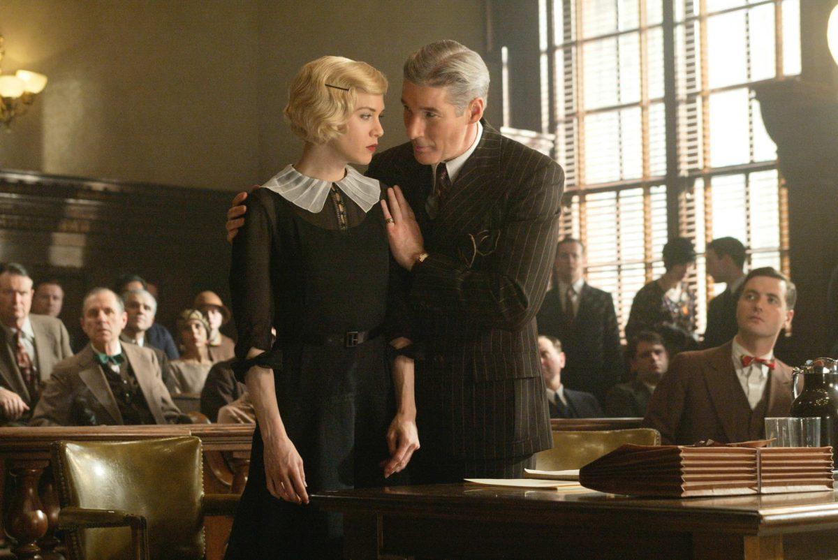 Renée Zellweger (Roxie) uses sensationalist media to manipulate public opinion. Photo courtesy of Mirmax Films