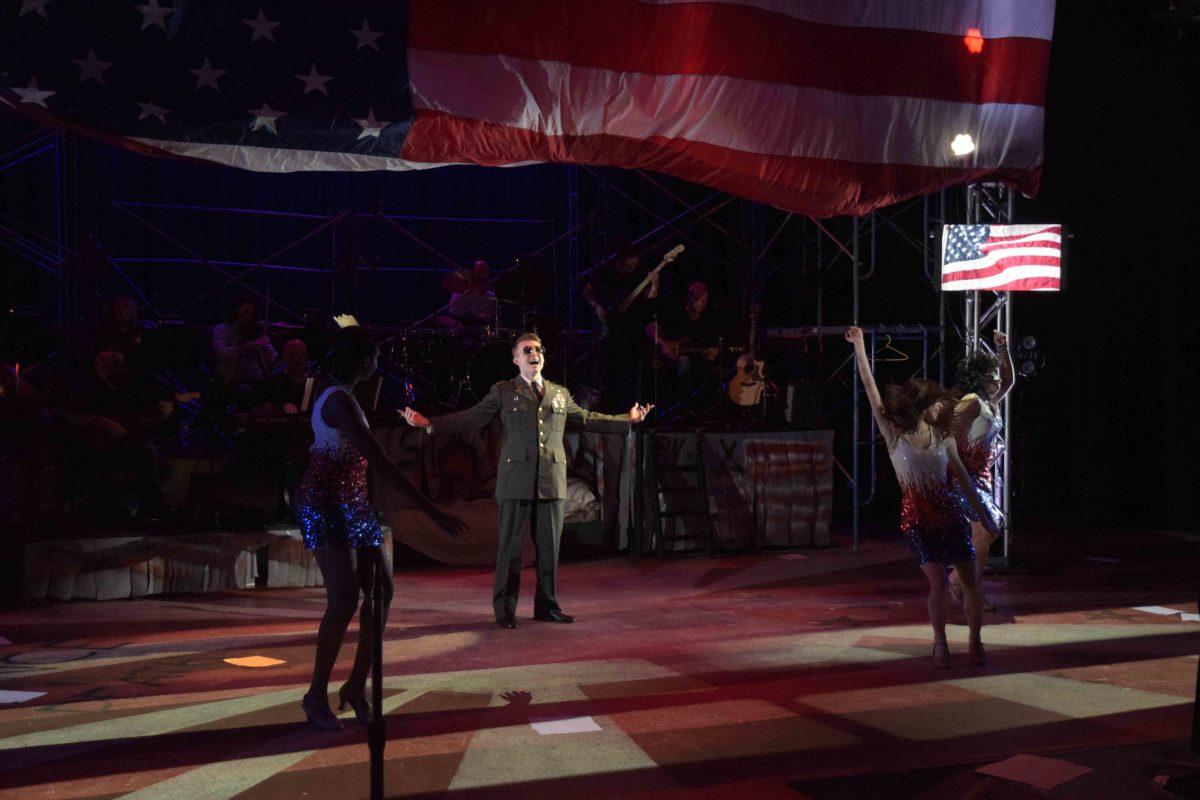 "American Idiot" is a musical where all of the lyrics are derived from Green Days' "American Idiot" album. The opening weekend was cancelled by COVID-19 infections. Photo by Katheryn Ho | Mercury Staff