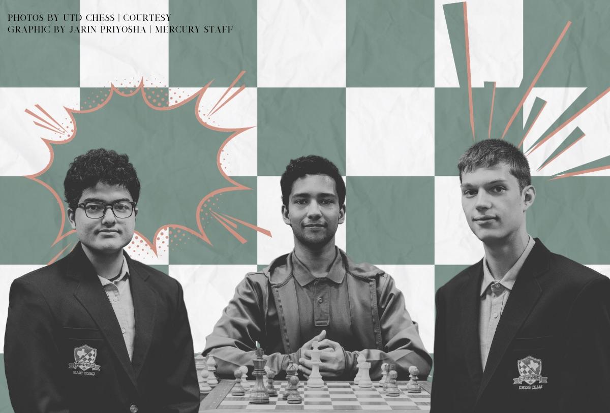From left to right: Saksham Rautela, Koustav Chatterjee and Karolis Juksta.