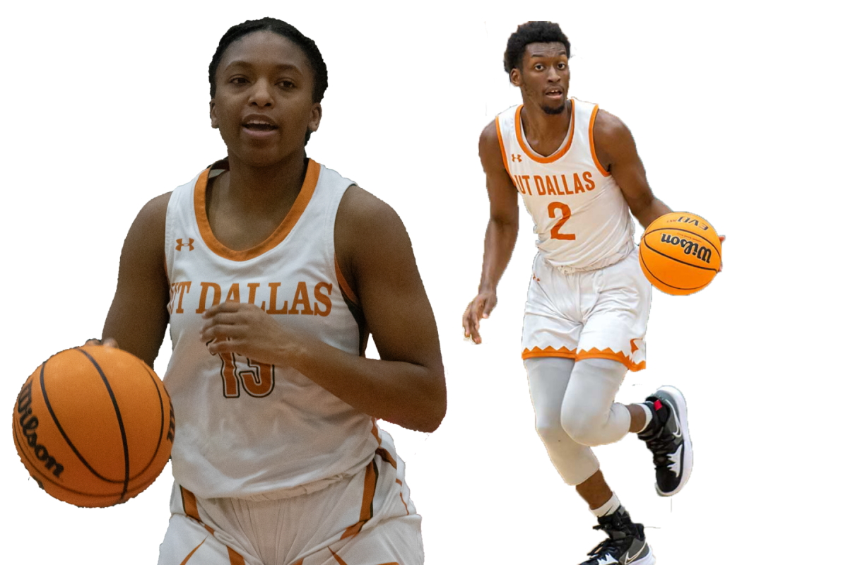 Left: Photo Courtesy of UTD Athletics Right: Vedant Sapra | Mercury Staff