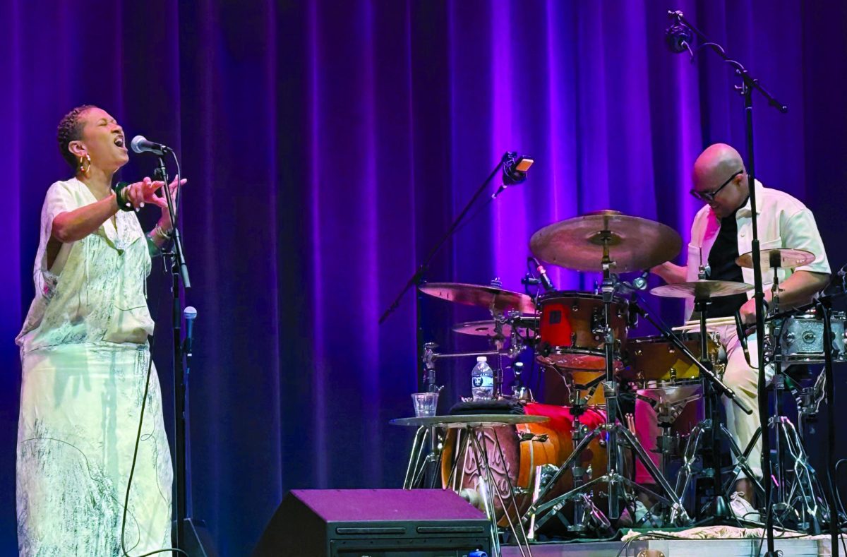 Jean Baylor and her husband Marcus Baylor preform together.