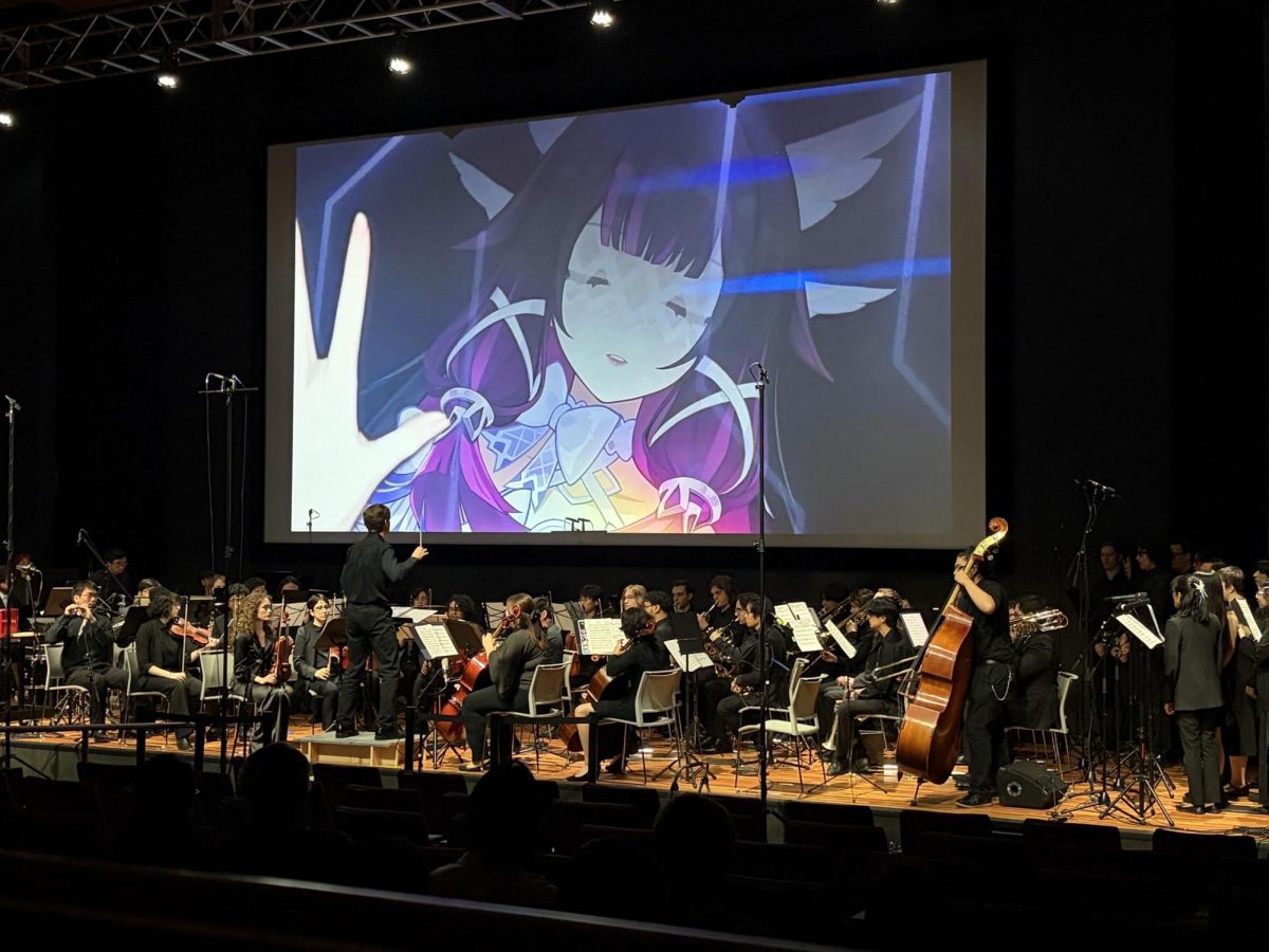 The Anime Orchestra Ensemble performs at its spring 2026 orchestra concert.